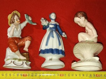 Porcelánové sošky 7 ks zn. Royal Dux atd. - 17