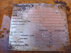 Elektrická nůžková pracovní plošina Haulotte Compact 10 - 17