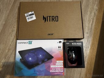 Acer Nitro V 15 black - herní myš nitro - chladící podložka - 17