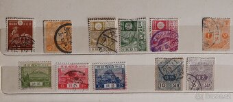 Album modrý + známky SSSR, Japonsko aj. - 17