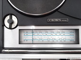 Crown SCP/71FW  retro rádio gramo kazetový magnetofon - 17