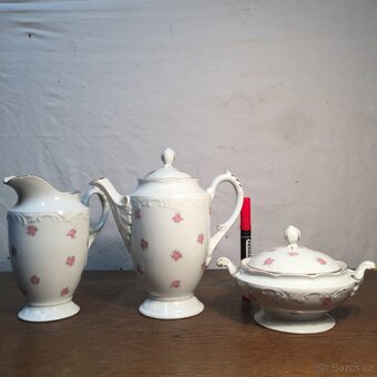 Stará konvice džbánek,cukřenka Schlaggenvald Slavkov - 17