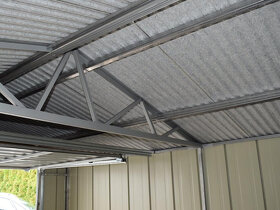 Plechová garáž TOPLINE 4x5m, falcovaný plech - 17