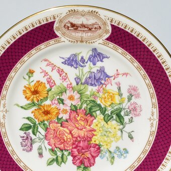 Aynsley, Minton, Wedgwood anglické porcelánové talíře - 17