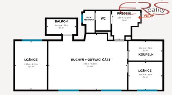 Byt 3+kk, 71 m2 - Jablonec nad Nisou, ev.č. 00576 - 17