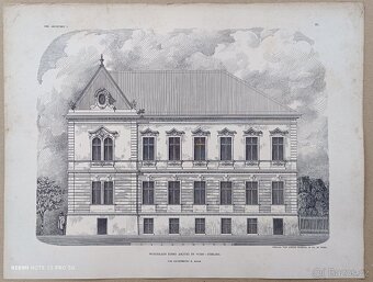Originální litografické listy z „Der Architekt“ (1895 - 17
