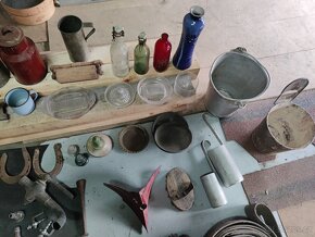 Staré cepy,ploché řemeny, hašple atd.viz fotky - 17