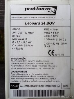 Protherm Leopard 24 BOV, Protherm Leopard 24 BTV - 17