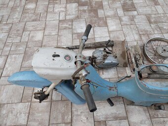 Jawa 50 pionyr, typ 20, puvodni lak holubi modr - 17