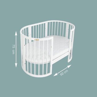 Rostoucí postýlka 7v1 včetně setu matrací - 17