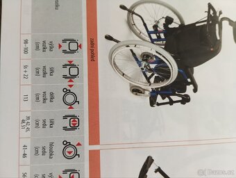 Polohovací invalidní vozík - 17