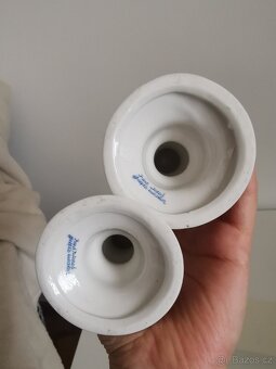 2 porcelánové svícny Delft - 17