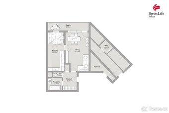 Prodej bytu 1+1 55 m2 U jezera, Praha - 17