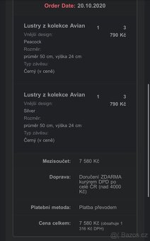 Luxusní závěsný lustr 2ks - 17