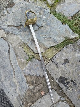 VZÁCNÁ NÁMOŘNÍ ŠAVLE RAKOUSKO UHERSKO VZOR 1850 - 17