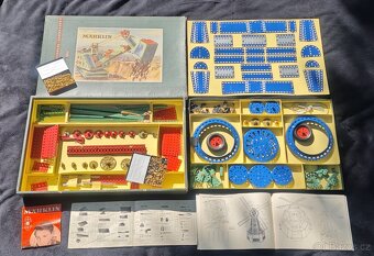 Starožitná, velká stavebnice MÄRKLIN 104A  - 17