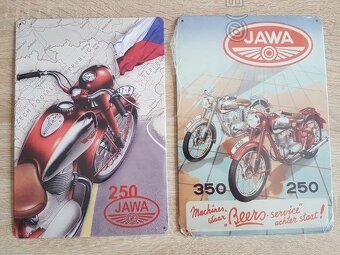 Retro plechové cedule JAWA - 17