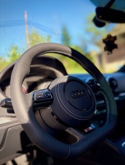 VOLANT AUDI KOŽENÝ MULTIFUNKCNY + airbag + PADLA - 17