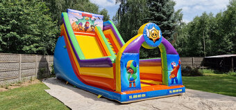 Nafukovací překážková dráha koule BigBallers Wipeout skákací - 17