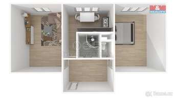 Prodej bytu 2+1, 51 m², Chomutov, ul. Skalková - 17