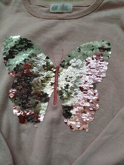 Sváteční šaty Lindex,vel.134,svetr H&M, vel.122/128 - 17