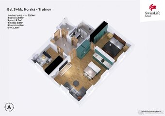 Pronájem bytu 3+kk 67 m2 Horská, Trutnov - 17
