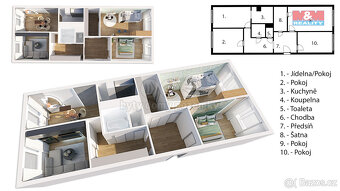 Prodej bytu 4+1, 89 m², Praha, ul. Zdiměřická - 17
