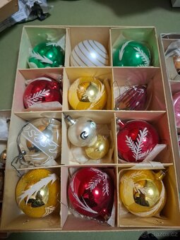 Staré retro originál vánoční ozdoby - 17