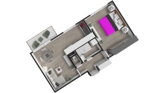 Pronájem, byt 2+kk, 54 m, Spartakovců 1151/6, Ostrava - Poru - 17