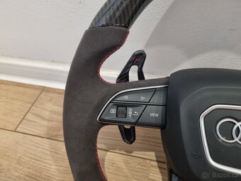 AUDI VOLANT KARBON - ALKANTARA - CERVENE ŠITIE - 17
