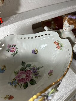 Meissen Dresden porcelanovy svietnik misa a dalsie - 17