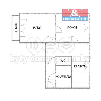 Prodej bytu 2+1, 60 m², Kopřivnice, ul. Kadláčkova - 17