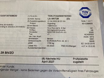 SUZUKI SX4 S-CROSS 1.6i 88 kW, ROK 2016, NAJETO 110000 KM - 17