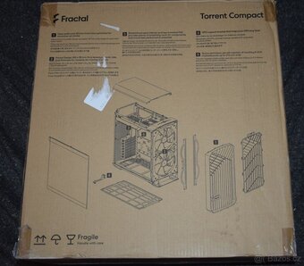 Fractal Design Torrent Black TG, super airflow,USB-C vpředu - 17