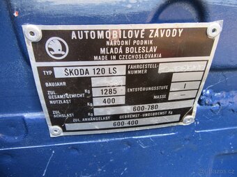 Nabízím Škoda 120 užovka. Pojízdná. Platná STK. Stav dle fot - 17