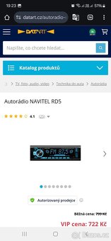 Prodám autorádio Navitel RD5 - 17