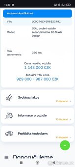 EL plugin hybrid BYD Seal 06 DM-i sedan - 264 koní - nový - 17