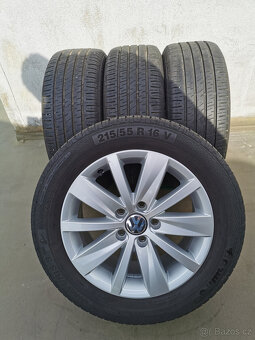 215/55R16 alu kola VW 7x16 5x112 ET45 Passat B7 - 17