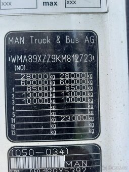 MAN TGX 26.580 6x2 / Nosič kontejnerů hiab / Zalamovací hák - 17