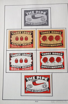 Album zápalkových nálepek 1980–1988 – 143 ks, pěkný stav - 17