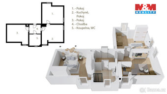 Prodej bytu 2+1, 52 m², Černý Důl - 17