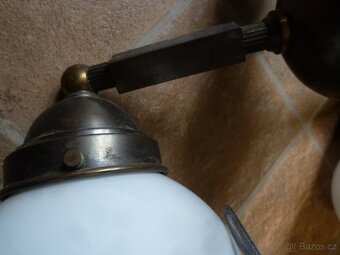 1920 starý mosazný lustr - 17