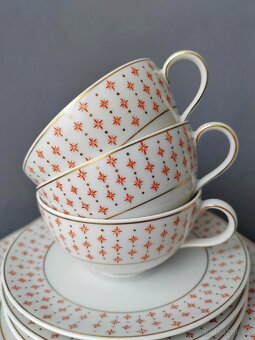 Krásná starožitná porcelánova sada Kaestner Saxonia 1929-37 - 17