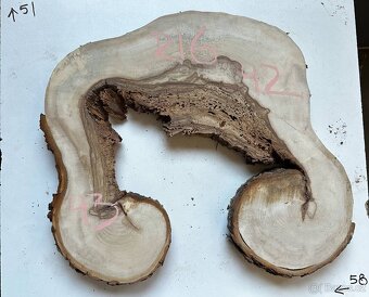 Atypické dřevo koláče na epoxid - kaštan - 17
