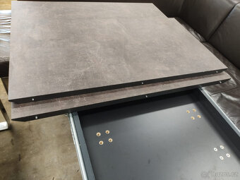 Rozkládací  jídelní stůl - optika - beton - 17