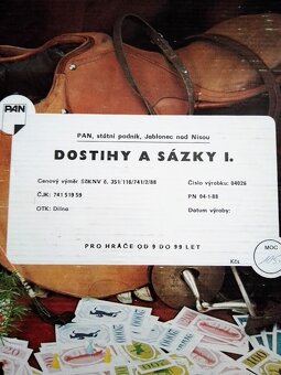 „DOSTIHY A SÁZKY I.“ ORIGINÁL společenská hra,  1988 - 17