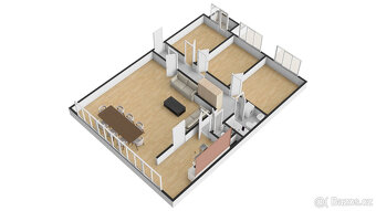 Pronájem krásného bytu 4+kk/B/PS,107 m2, Praha 5 - Smíchov, - 17