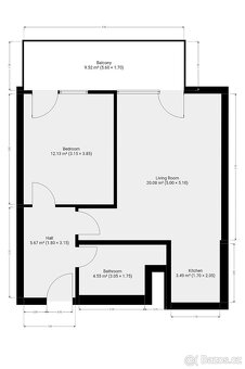 Pronájem bytu 2+kk, Zimova, Kamýk, 22500 Kč/měs, 49 m2 - 17