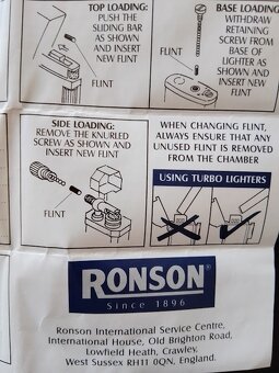 ZAPALOVAČ RONSON since 1896 - 17