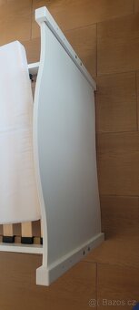 Dětská  bila postel s hvězdičkama s šuplíkem - 17